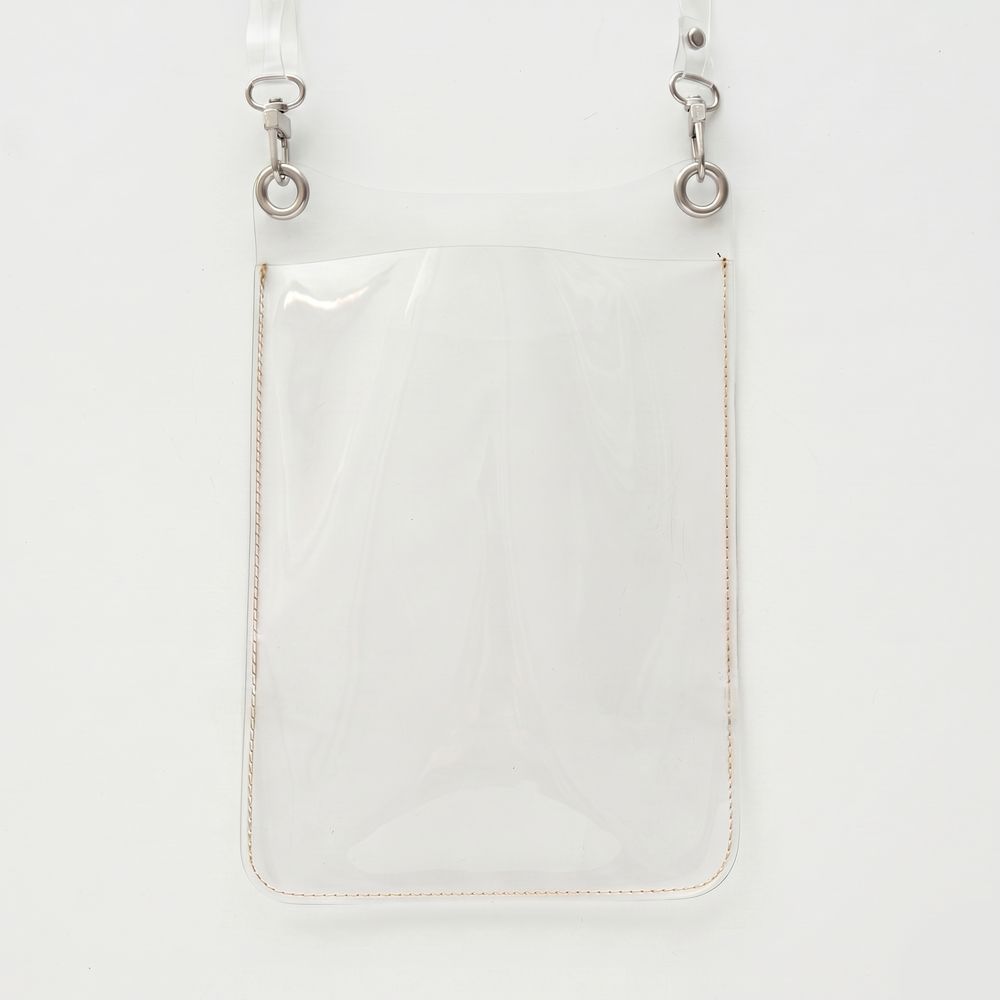 クリア 箔 名入れ スマホポシェット クリアPVC