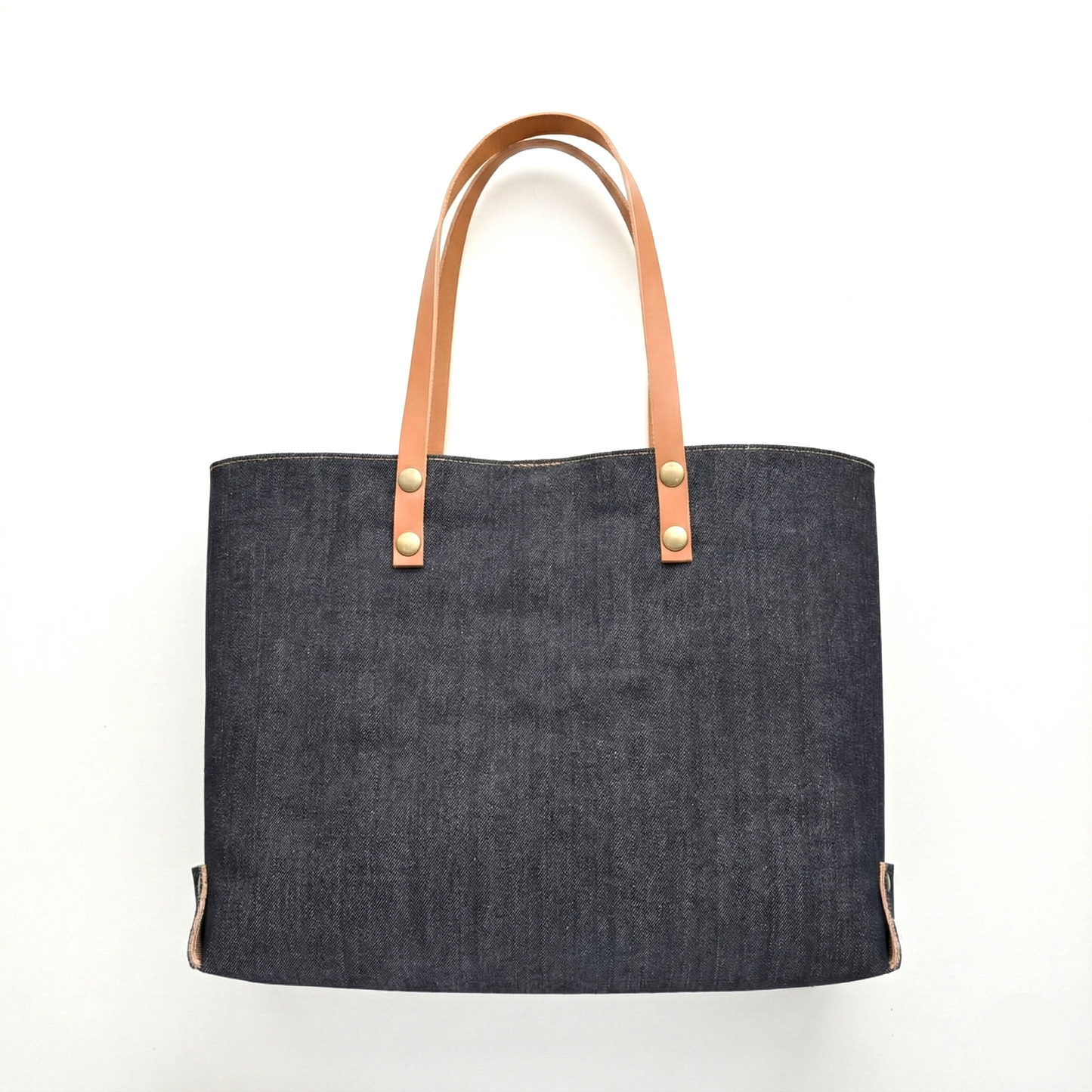 岡山デニム イタリアンレザー A4 トートバッグ