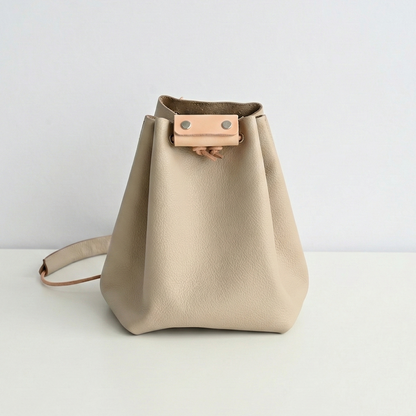 姫路レザー シュリンクレザー 巾着バッグ