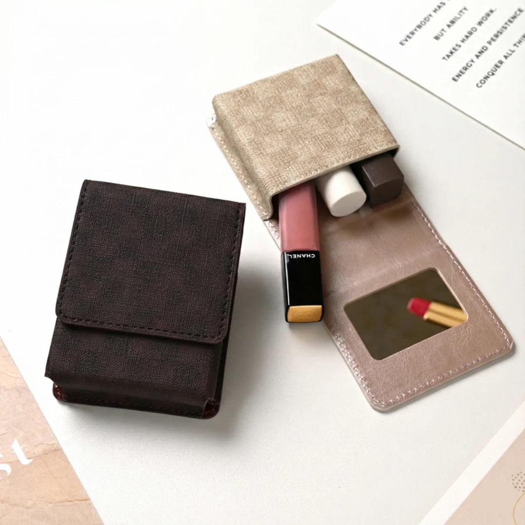 フィオレッティ 市松模様 リップケース コスメポーチ