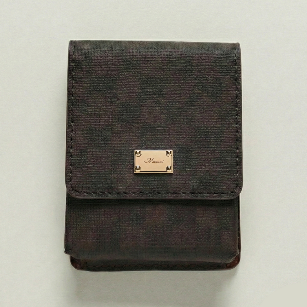 フィオレッティ 市松模様 リップケース コスメポーチ