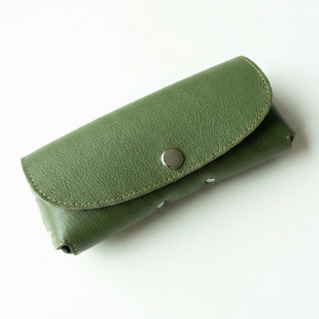 姫路レザー シュリンクレザー メガネケース