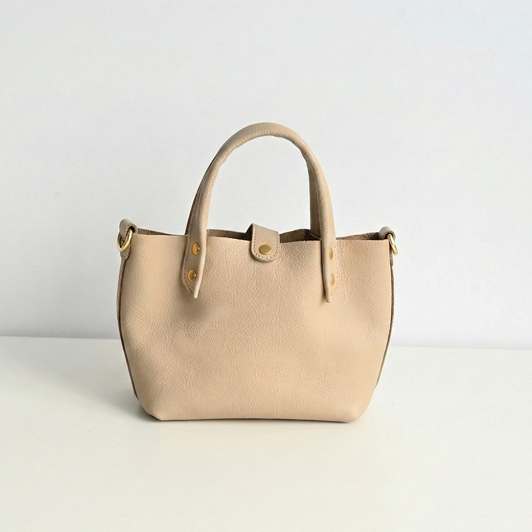 姫路レザー シュリンクレザー ミニトートバッグ