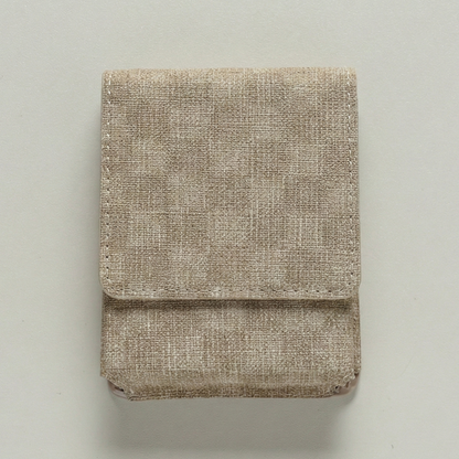 フィオレッティ 市松模様 リップケース コスメポーチ