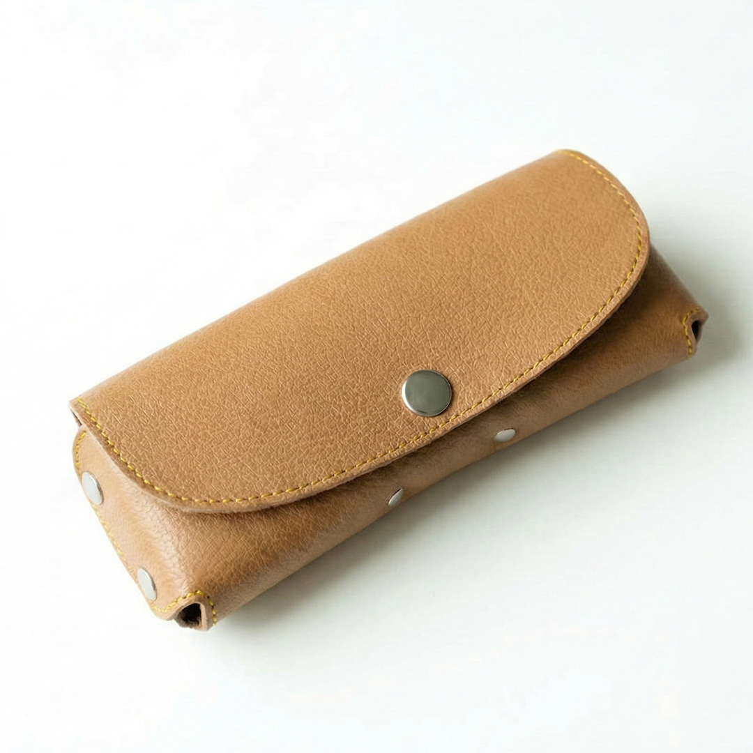 姫路レザー シュリンクレザー メガネケース