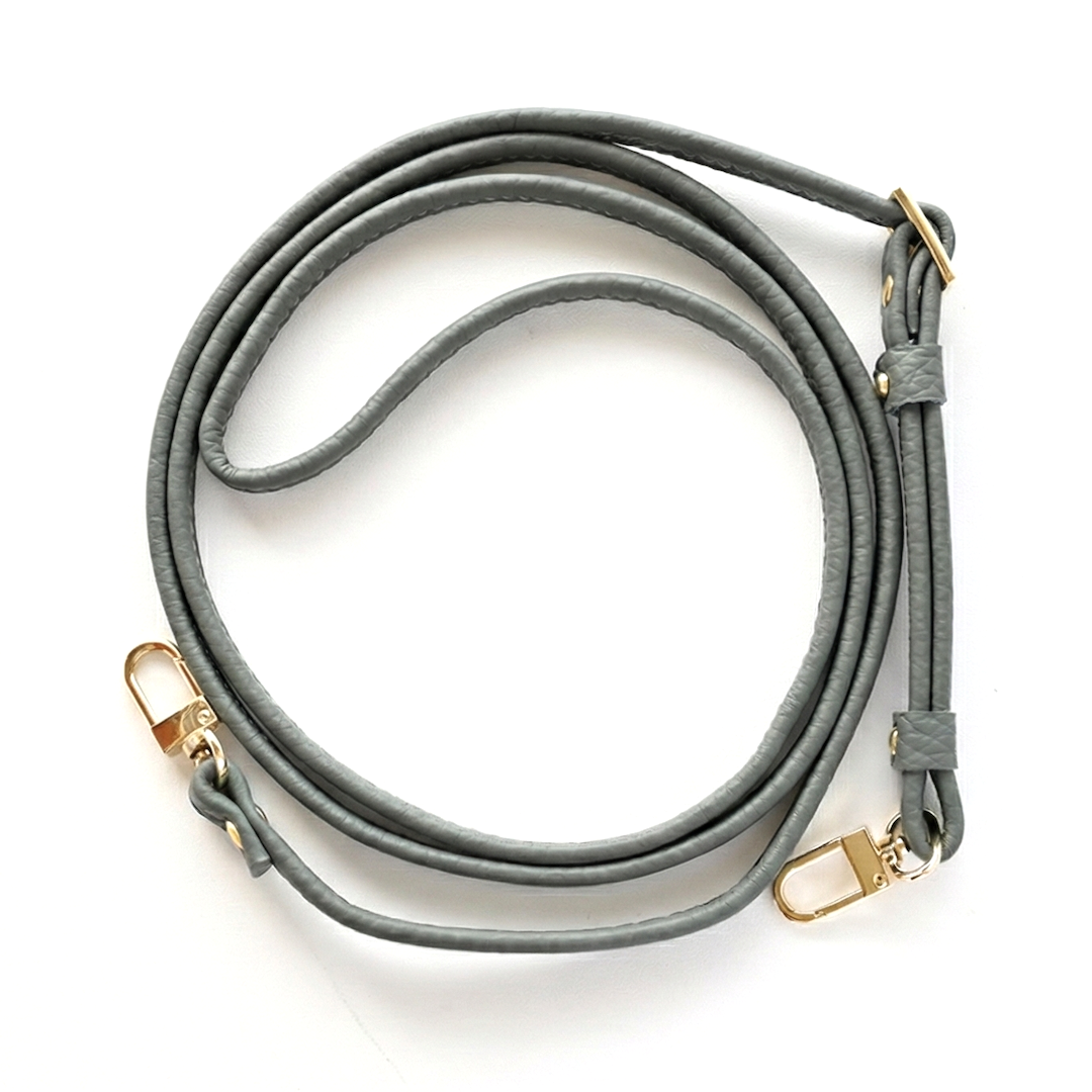 二つ折り 長さ調節可能ロングストラップ 【 本革 Nuance 】  約83～156cm