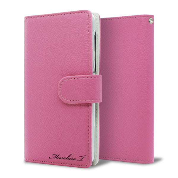 BASIO active2 SHG12 au 【名入れ】レザーハイクラス 手帳型ケース 耐衝撃