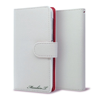 BASIO active SHG09 au 【名入れ】レザーハイクラス 手帳型ケース 耐衝撃