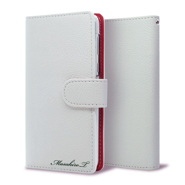 BASIO active SHG09 au 【名入れ】レザーハイクラス 手帳型ケース 耐衝撃