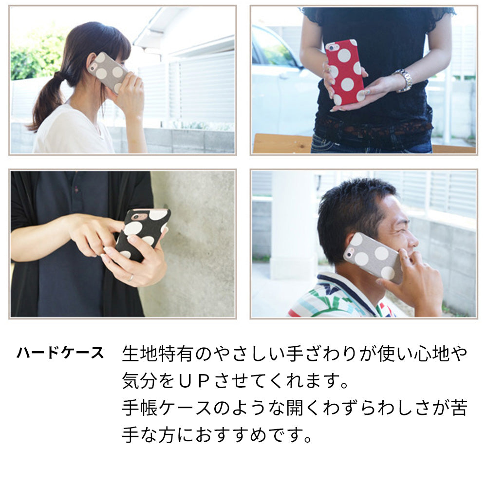arrows We2 FCG02 au 水玉帆布まるっと全貼りハードケース