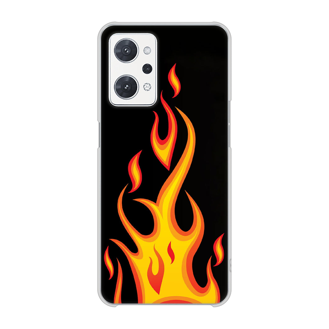 OPPO reno9 A A301OP Y!mobile 高画質仕上げ 背面印刷 ハードケース 【010 ファイヤー】