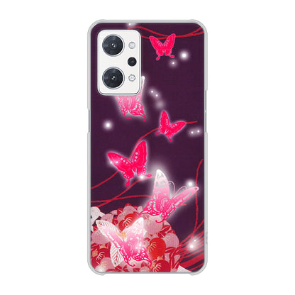 OPPO reno9 A A301OP Y!mobile 高画質仕上げ 背面印刷 ハードケースバタフライ