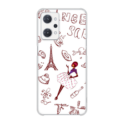 OPPO reno9 A A301OP Y!mobile 高画質仕上げ 背面印刷 ハードケースLOVE フランス