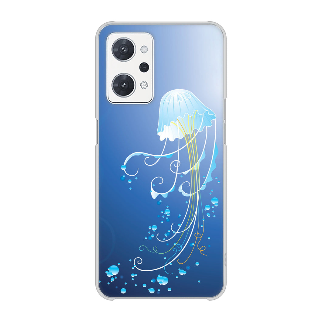 OPPO reno9 A A301OP Y!mobile 高画質仕上げ 背面印刷 ハードケース 【362 ジェリーフィシュ】