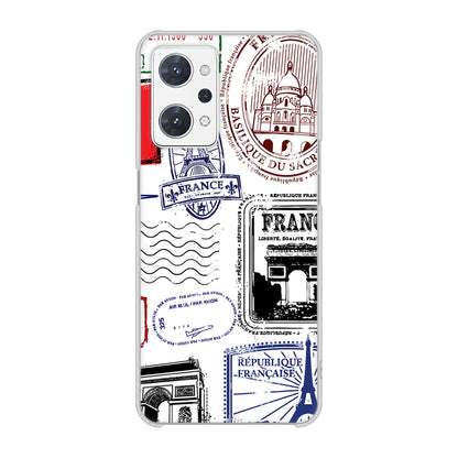 OPPO reno9 A A301OP Y!mobile 高画質仕上げ 背面印刷 ハードケースLOVE フランス