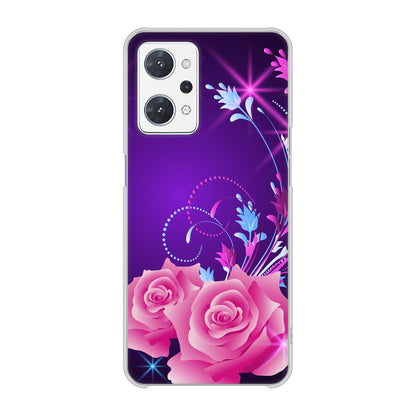 OPPO reno9 A A301OP Y!mobile 高画質仕上げ 背面印刷 ハードケースロマンチックなバラ