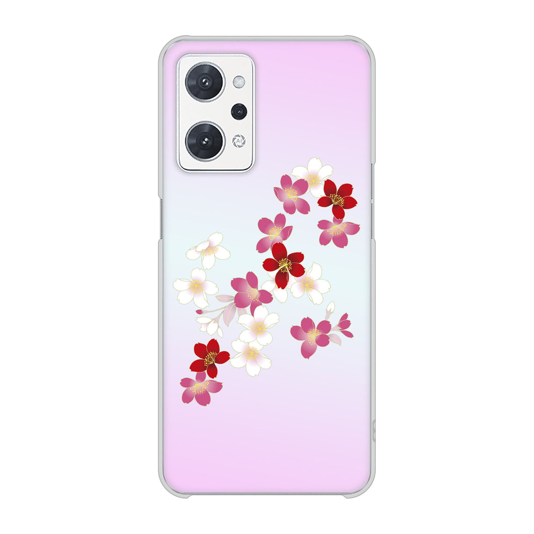 OPPO reno9 A A301OP Y!mobile 高画質仕上げ 背面印刷 ハードケース和花柄