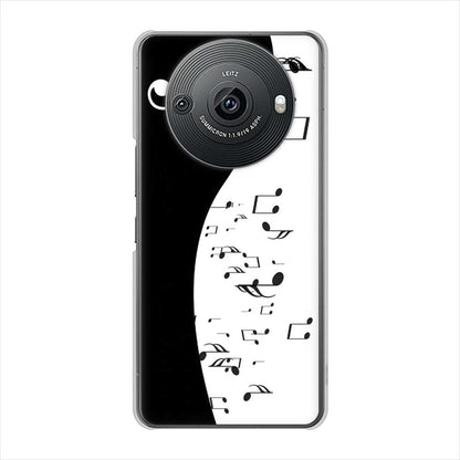 AQUOS R8 pro A301SH SoftBank 高画質仕上げ 背面印刷 ハードケース音符