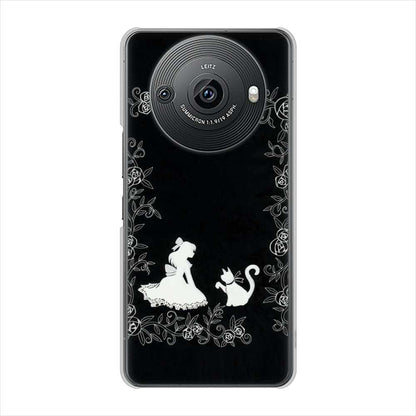 AQUOS R8 pro A301SH SoftBank 高画質仕上げ 背面印刷 ハードケースお姫様とネコ
