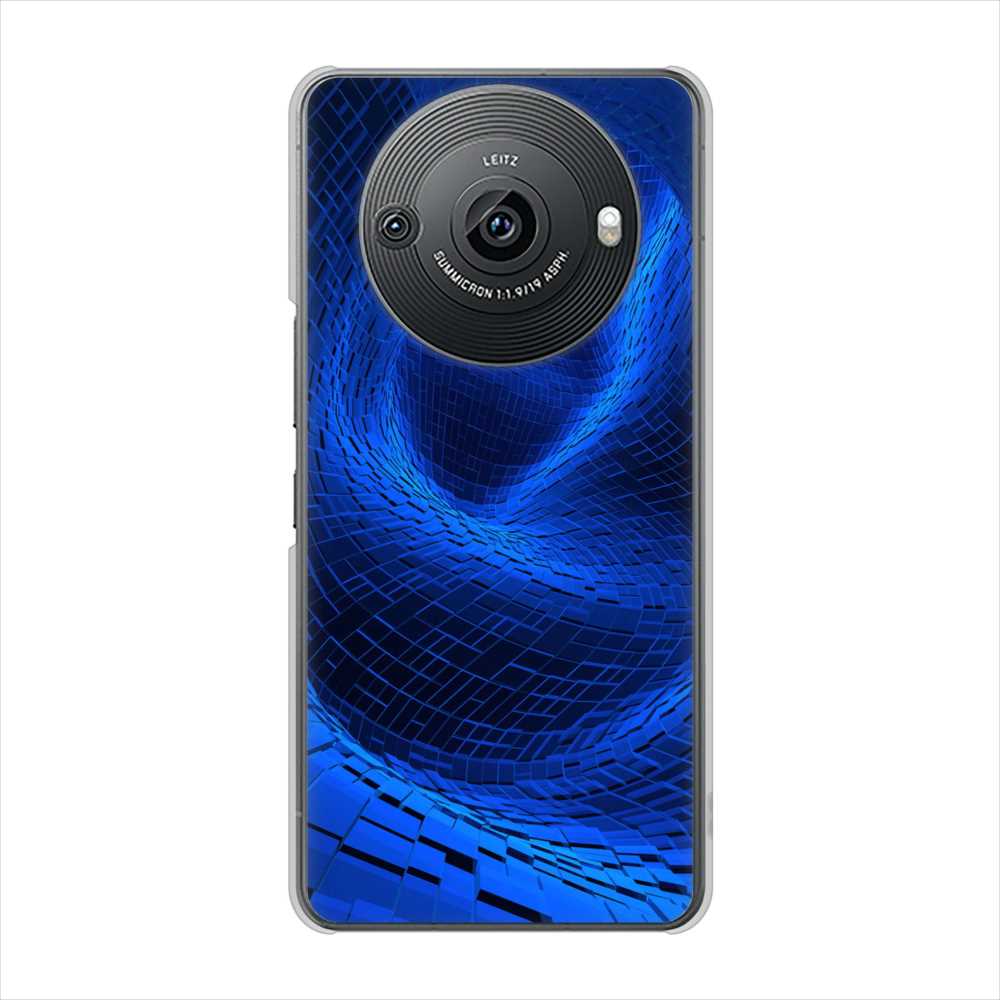 AQUOS R8 pro A301SH SoftBank 高画質仕上げ 背面印刷 ハードケース 【1302 ワープブルー】