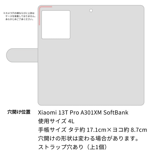 Xiaomi 13T Pro A301XM SoftBank 高画質仕上げ プリント手帳型ケース ( 薄型スリム ) 【YB948 がんばれ】