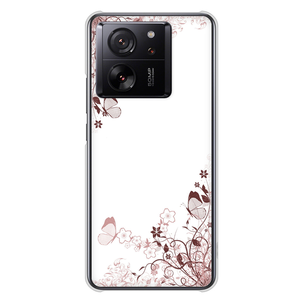 Xiaomi 13T Pro A301XM SoftBank 高画質仕上げ 背面印刷 ハードケースバタフライ
