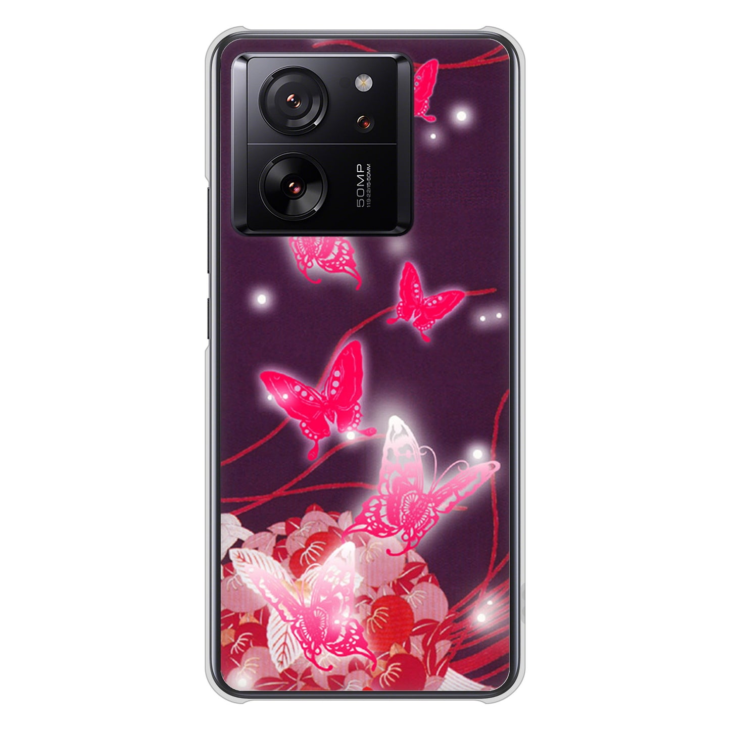 Xiaomi 13T Pro A301XM SoftBank 高画質仕上げ 背面印刷 ハードケースバタフライ