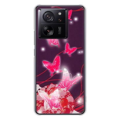 Xiaomi 13T Pro A301XM SoftBank 高画質仕上げ 背面印刷 ハードケースバタフライ