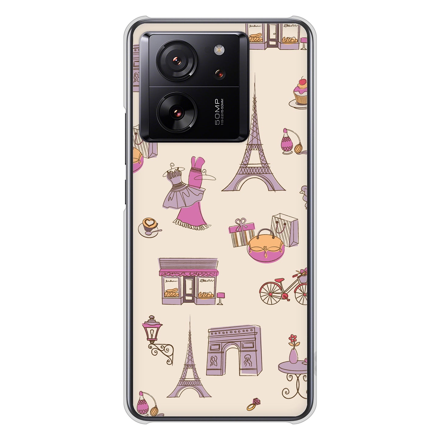 Xiaomi 13T Pro A301XM SoftBank 高画質仕上げ 背面印刷 ハードケースLOVE フランス