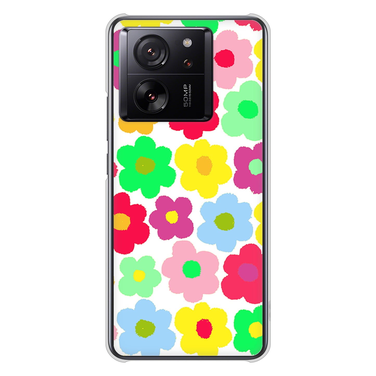 Xiaomi 13T Pro A301XM SoftBank 高画質仕上げ 背面印刷 ハードケースルーズフラワー