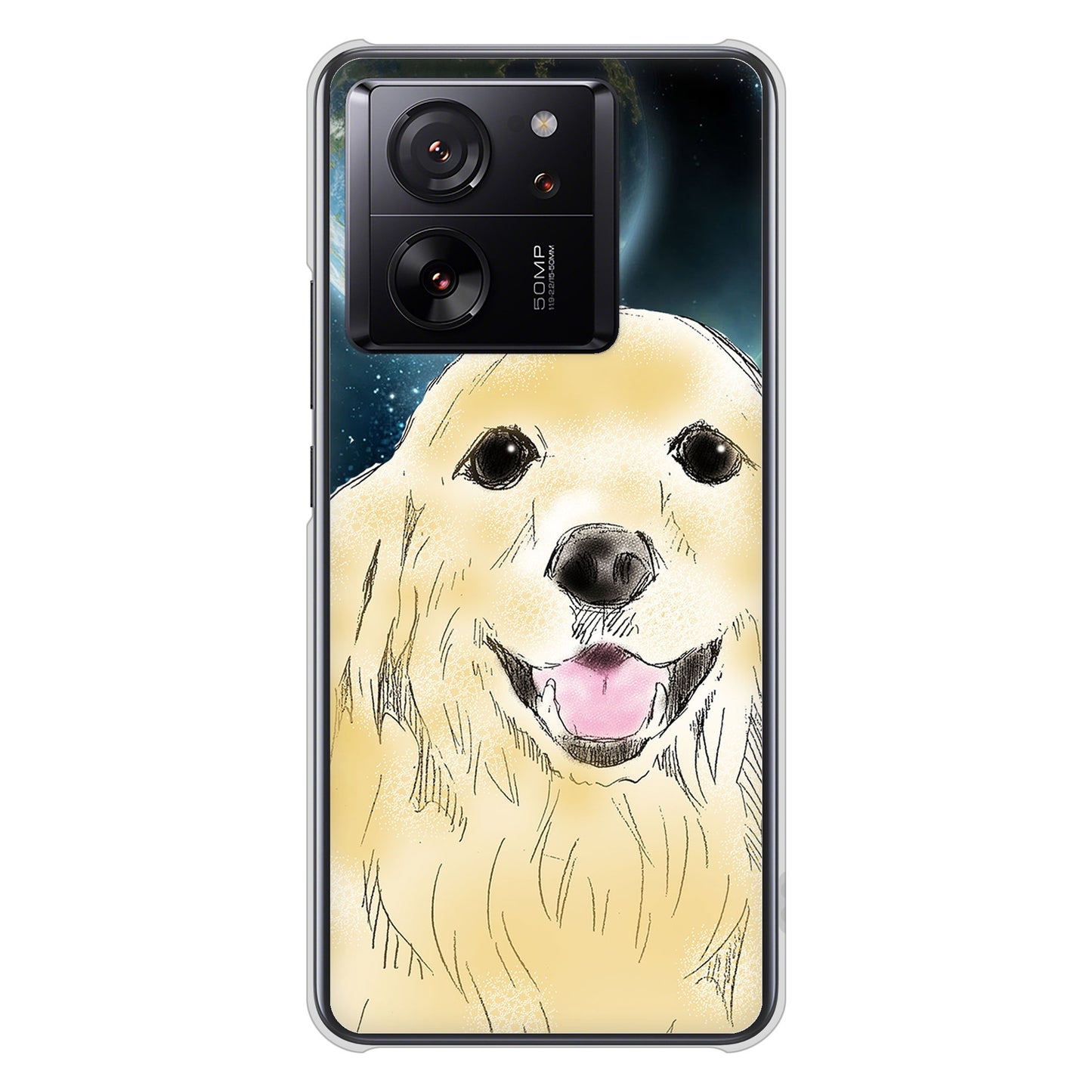 Xiaomi 13T Pro A301XM SoftBank 高画質仕上げ 背面印刷 ハードケースゴールデンレトリバー