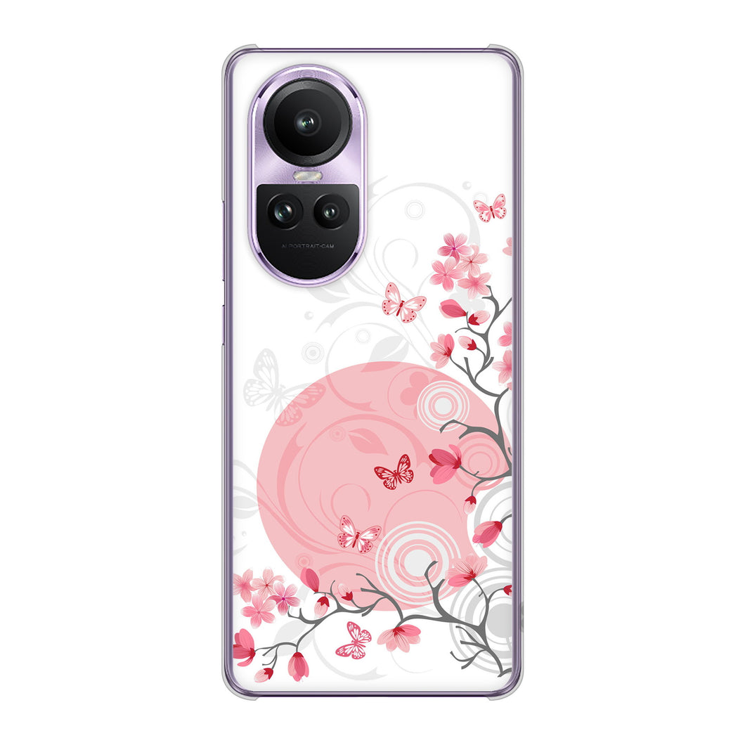 OPPO Reno10 Pro 5G A302OP SoftBank 高画質仕上げ 背面印刷 ハードケースバタフライ