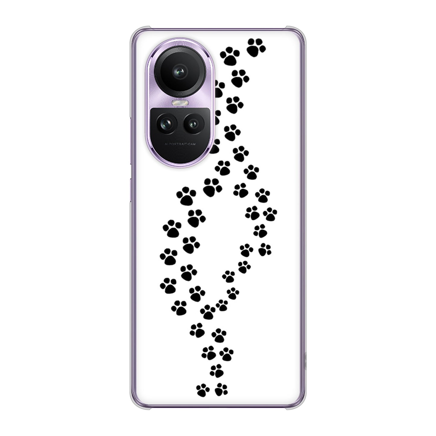 OPPO Reno10 Pro 5G A302OP SoftBank 高画質仕上げ 背面印刷 ハードケース 【066 あしあと】