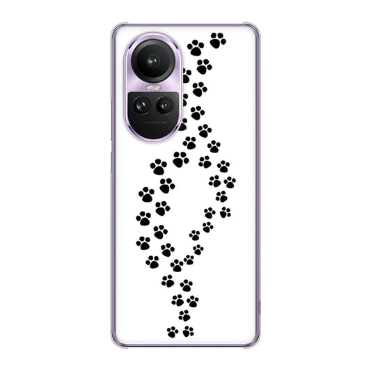 OPPO Reno10 Pro 5G A302OP SoftBank 高画質仕上げ 背面印刷 ハードケース 【066 あしあと】