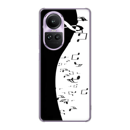 OPPO Reno10 Pro 5G A302OP SoftBank 高画質仕上げ 背面印刷 ハードケース音符