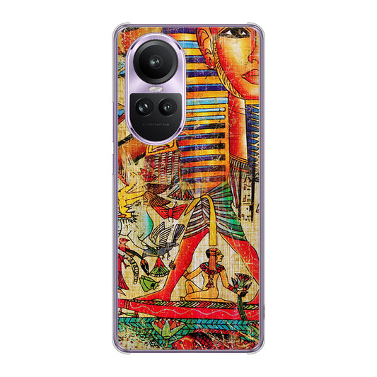OPPO Reno10 Pro 5G A302OP SoftBank 高画質仕上げ 背面印刷 ハードケース 【329 ナイル ツタンカーメン】