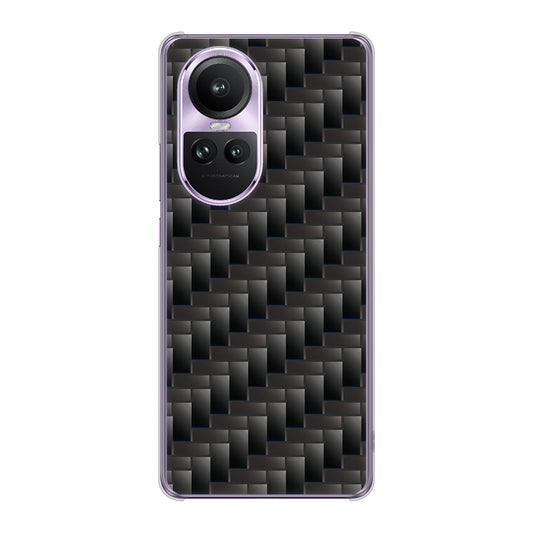 OPPO Reno10 Pro 5G A302OP SoftBank 高画質仕上げ 背面印刷 ハードケース 【461 カーボン】