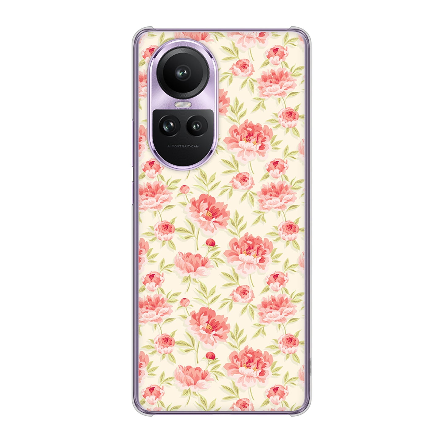 OPPO Reno10 Pro 5G A302OP SoftBank 高画質仕上げ 背面印刷 ハードケース北欧の小花