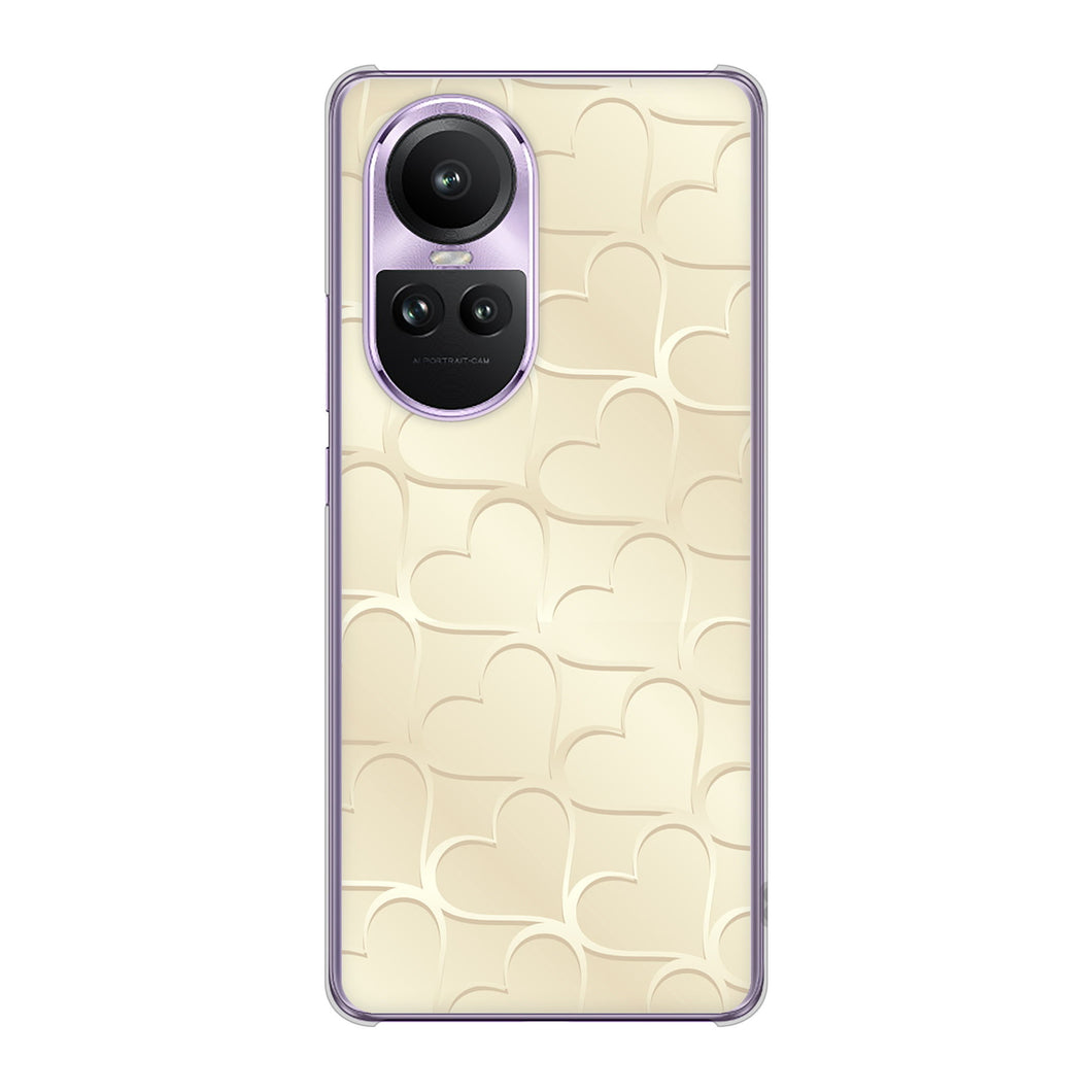OPPO Reno10 Pro 5G A302OP SoftBank 高画質仕上げ 背面印刷 ハードケースかくれハート