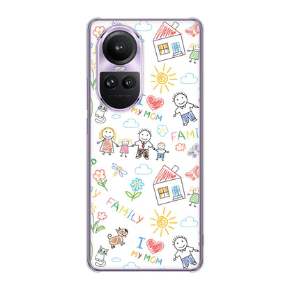 OPPO Reno10 Pro 5G A302OP SoftBank 高画質仕上げ 背面印刷 ハードケースカップル＆ファミリー