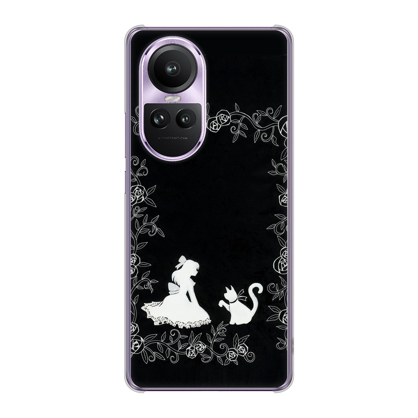 OPPO Reno10 Pro 5G A302OP SoftBank 高画質仕上げ 背面印刷 ハードケースお姫様とネコ