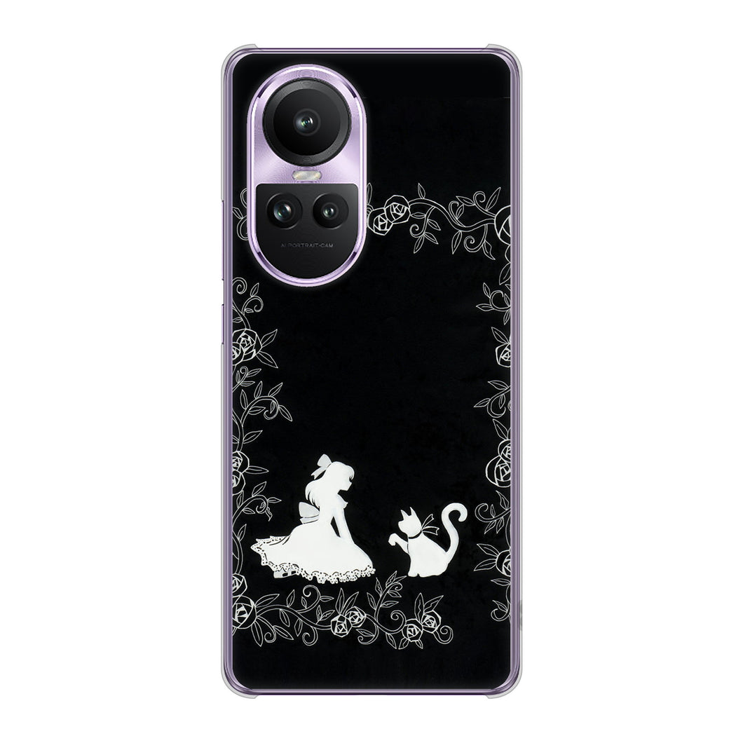 OPPO Reno10 Pro 5G A302OP SoftBank 高画質仕上げ 背面印刷 ハードケースお姫様とネコ