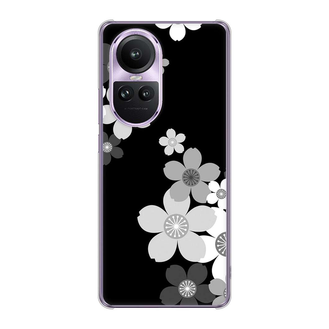 OPPO Reno10 Pro 5G A302OP SoftBank 高画質仕上げ 背面印刷 ハードケース 【1334 桜のフレーム】