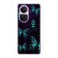 OPPO Reno10 Pro 5G A302OP SoftBank 高画質仕上げ 背面印刷 ハードケースむかいあぐる 蜘蛛の巣に舞う蝶