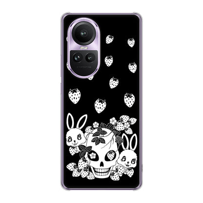 OPPO Reno10 Pro 5G A302OP SoftBank 高画質仕上げ 背面印刷 ハードケースむかいあぐる 苺兎