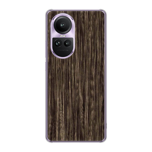 OPPO Reno10 Pro 5G A302OP SoftBank 高画質仕上げ 背面印刷 ハードケース 【EK848 木目ダークブラウン】