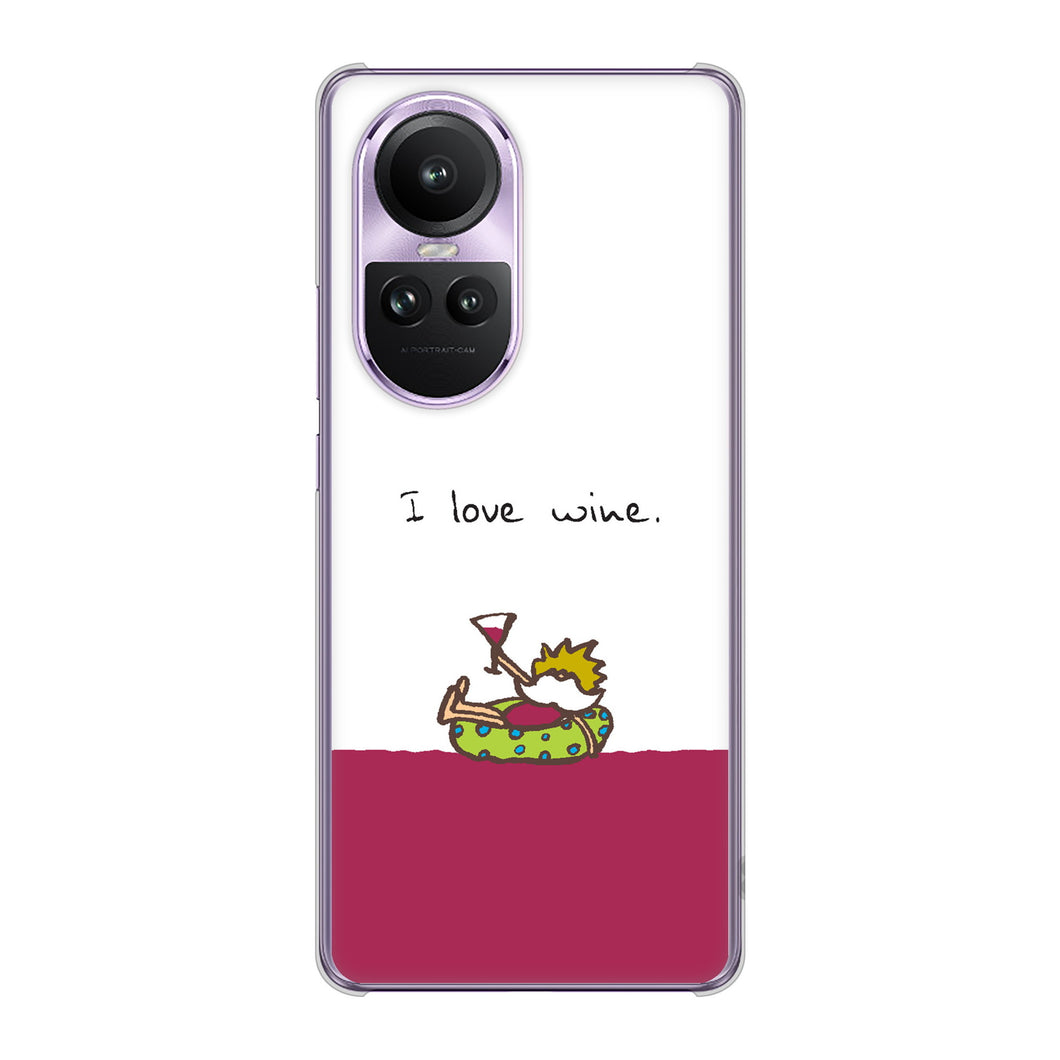 OPPO Reno10 Pro 5G A302OP SoftBank 高画質仕上げ 背面印刷 ハードケース 【IA811 ワインの神様】