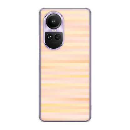 OPPO Reno10 Pro 5G A302OP SoftBank 高画質仕上げ 背面印刷 ハードケースグラデーションボーダー