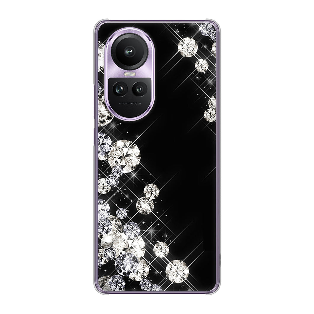 OPPO Reno10 Pro 5G A302OP SoftBank 高画質仕上げ 背面印刷 ハードケース 【VA871 ダイヤモンドフレーム】