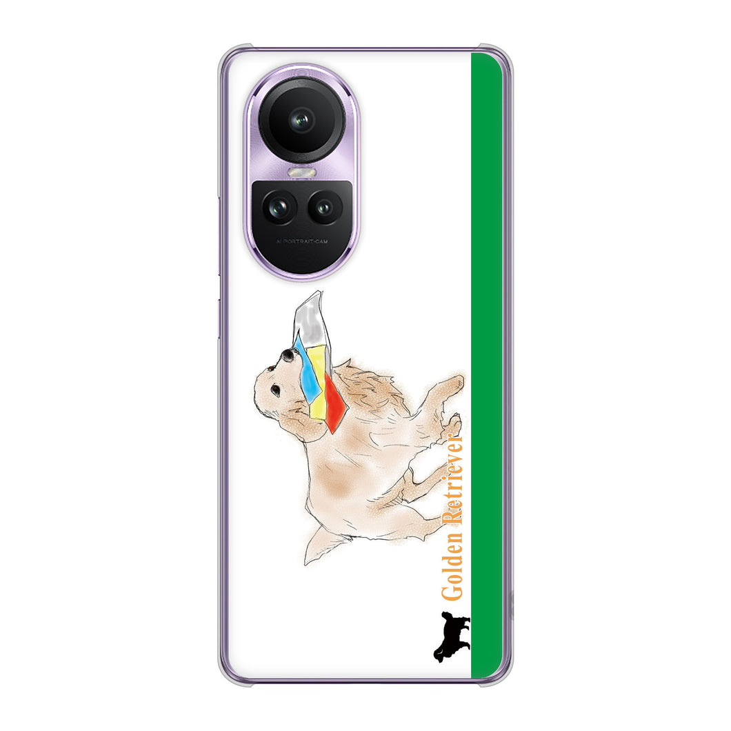 OPPO Reno10 Pro 5G A302OP SoftBank 高画質仕上げ 背面印刷 ハードケースゴールデンレトリバー